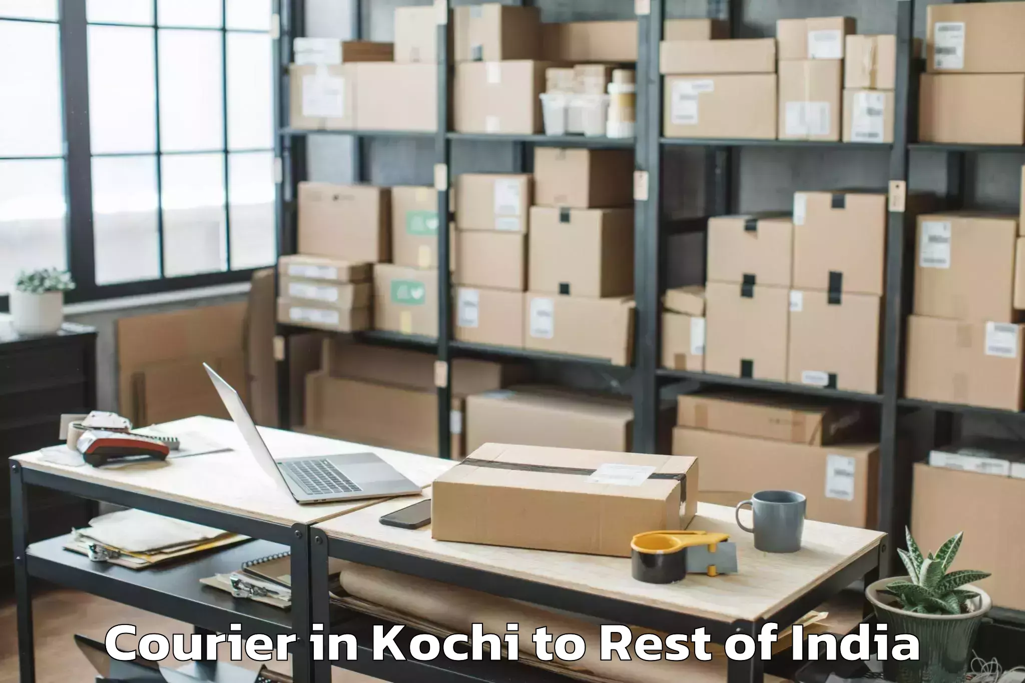 Book Kochi to Awantipora Courier Online